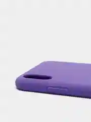 Фиолетовый чехол для Apple iPhone XS Max силиконовый, матовый, однотонный