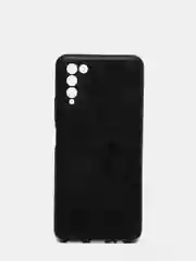 Черный чехол Huawei Honor 10X Lite, Хуавей Хонор 10Х Лайт, силиконовый (иммитация кожи)