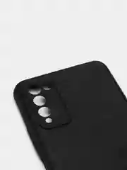 Черный чехол Huawei Honor 10X Lite, Хуавей Хонор 10Х Лайт, силиконовый (иммитация кожи)