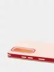 Розовый чехол усиленный с рамкой для Samsung Galaxy S20, силиконовый