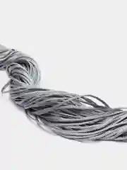 Серый шнур плетеный для плетения браслетов и рукоделия