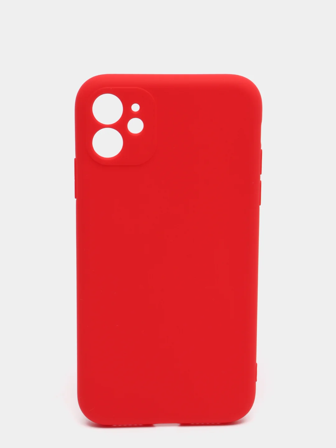 Красный чехол для iPhone 11, 13, 13 Pro, 13 Pro Max, 12, 12 Pro, 12 Pro Max, силикон