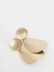 Золотистый хаки серьги