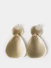 Золотистый хаки серьги