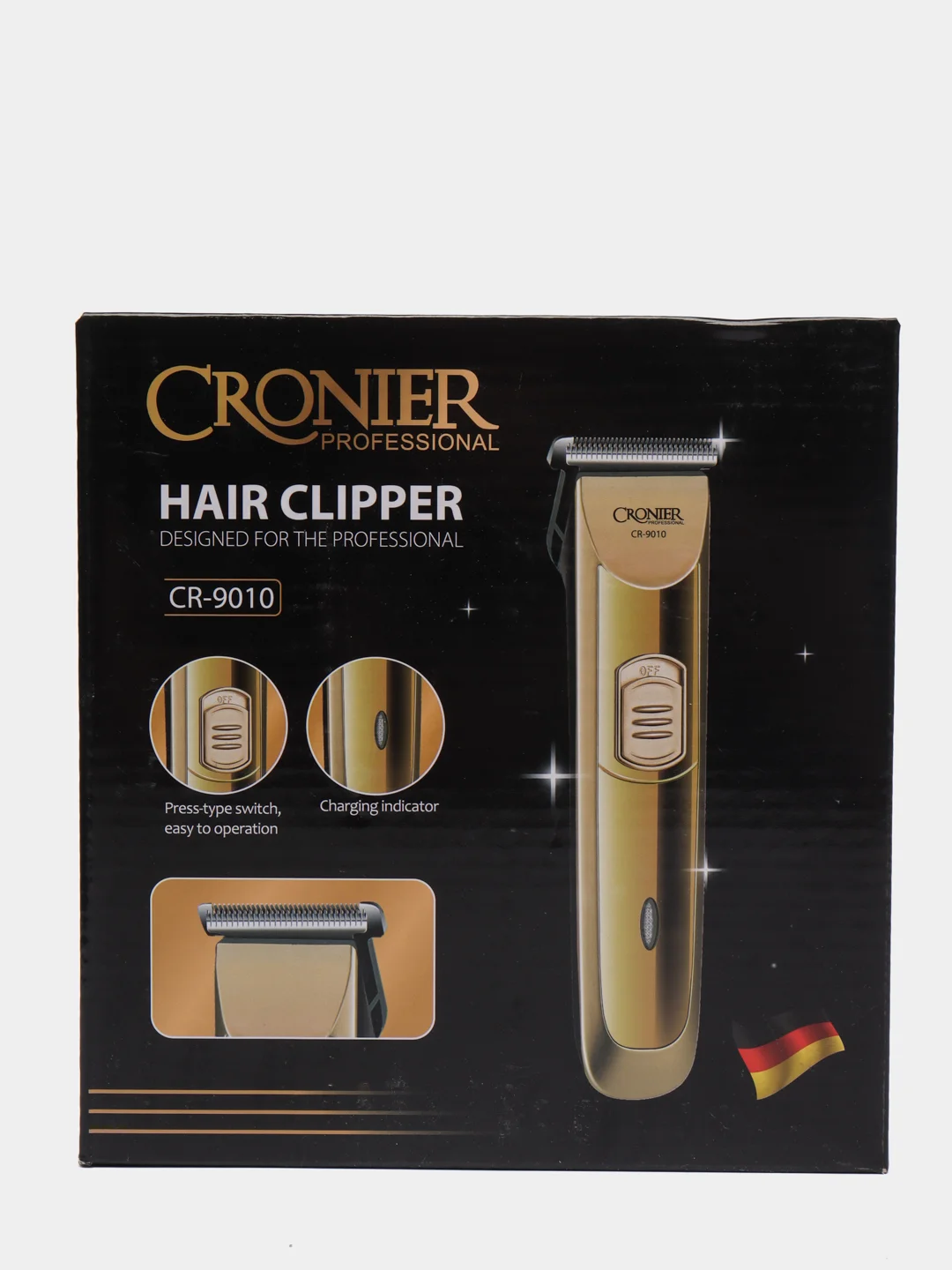 Золотой триммер для волос CRONIER, CR-9010