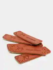 Розовый бирки "Hand made", 5 штук, экокожа