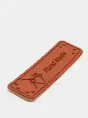 Розовый бирки "Hand made", 5 штук, экокожа