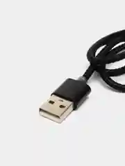 Черный магнитный кабель, разъёмы MicroUSB, Type-C, Lightning для Андроид, iPhone с подсветкой