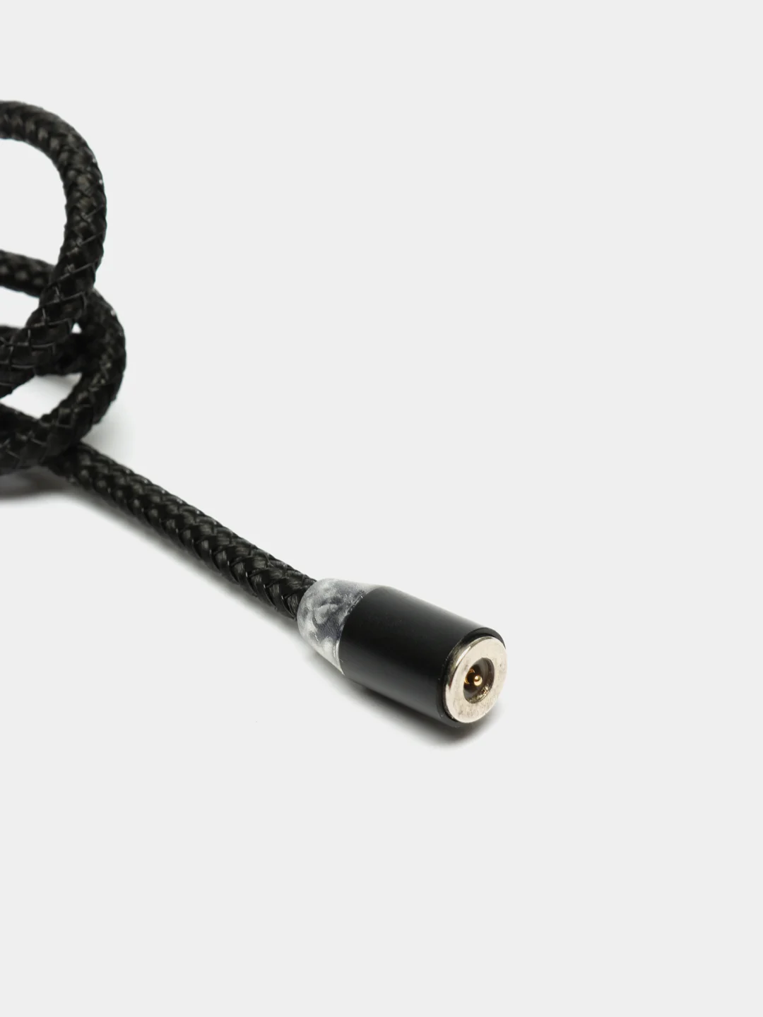 Черный магнитный кабель, разъёмы MicroUSB, Type-C, Lightning для Андроид, iPhone с подсветкой