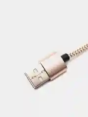Золотой магнитный кабель, разъёмы MicroUSB, Type-C, Lightning для Андроид, iPhone с подсветкой