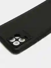 Хром чехол Realme 8 / Realme 8 Pro Реалми 8 / 8 Про черный силиконовый под кожу