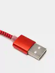 Красный магнитный кабель, разъёмы MicroUSB, Type-C, Lightning для Андроид, iPhone с подсветкой