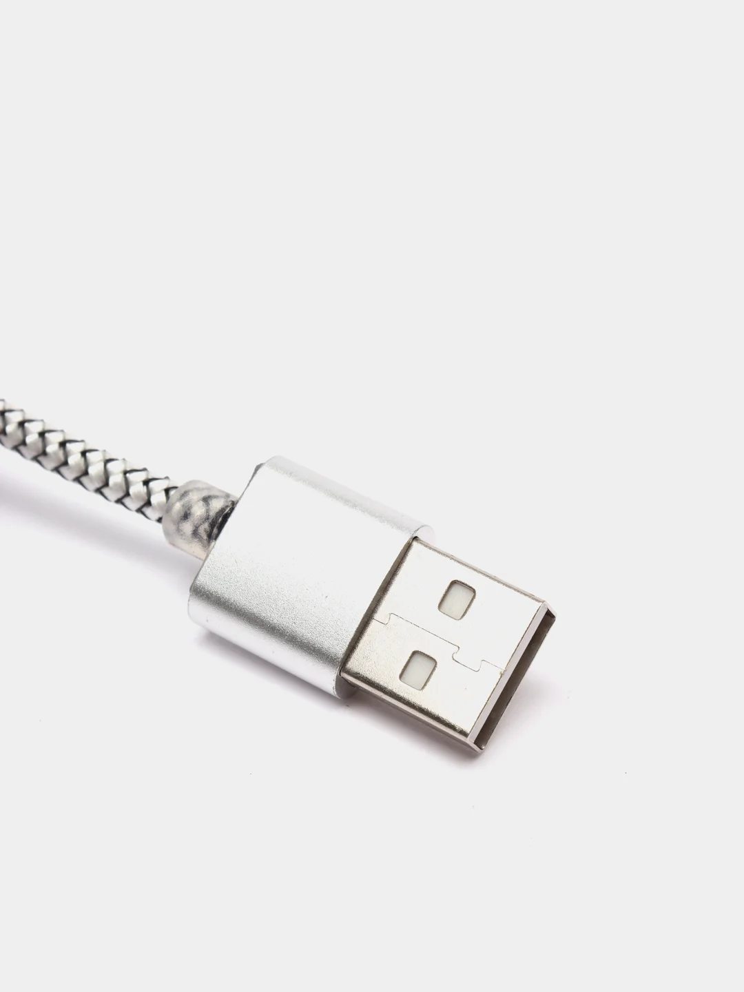 Серый магнитный кабель, разъёмы MicroUSB, Type-C, Lightning для Андроид, iPhone с подсветкой