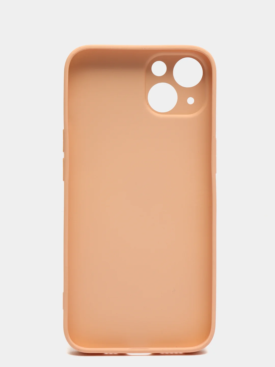 Кремовый чехол силиконовый со стеклянной панелью для iPhone 13