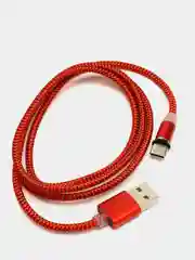 Красный кабель для зарядки X-cable, магнитный, 2.1 А, 360 + магнитный коннектор-разъем