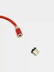 Красный кабель для зарядки X-cable, магнитный, 2.1 А, 360 + магнитный коннектор-разъем