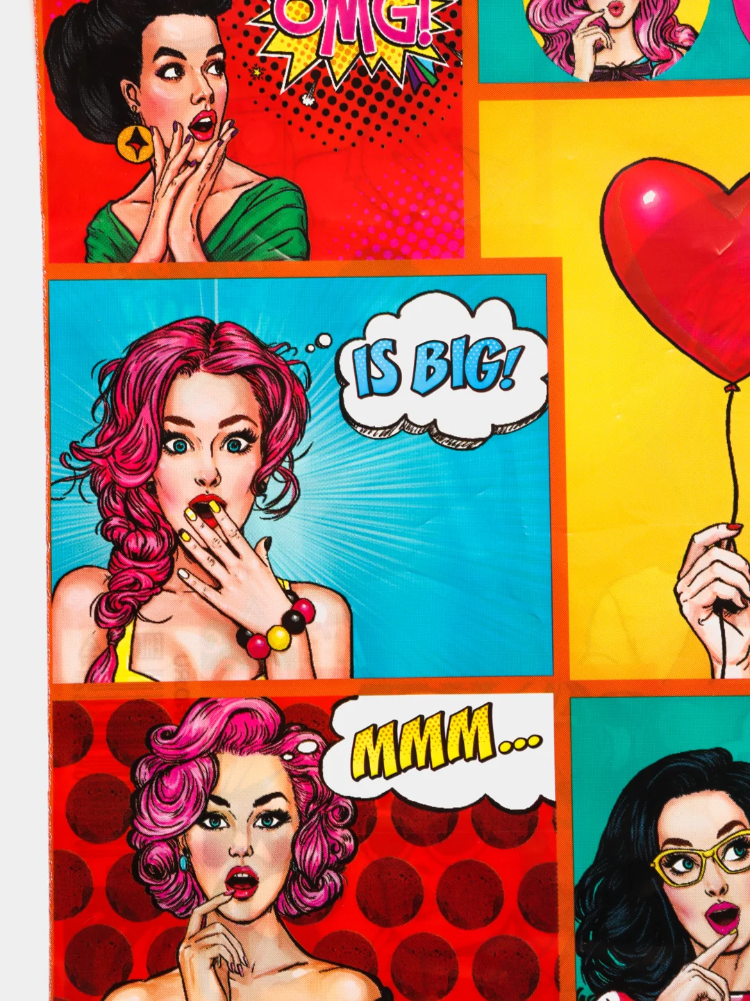 Пакет подарочный с принтом "POP ART", 30х40 см, 50 мкм