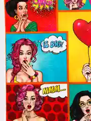 Пакет подарочный с принтом "POP ART", 30х40 см, 50 мкм