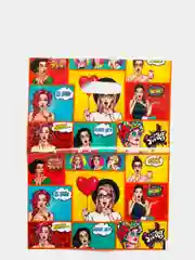 Пакет подарочный с принтом "POP ART", 30х40 см, 50 мкм