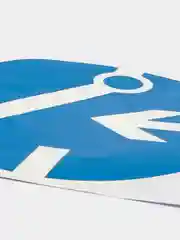 Зеленый наклейка "Предписывающие знаки"