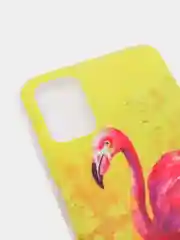 Лимонный чехол Xiaomi Poco M3 с рисунком животные (Сяоми Поко М3 фламинго, тигр, леопард)