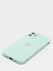 Лайм чехол для iPhone Xr/ 11/ 12/ mini/ Pro/ ProMax, силиконовый со стеклянной панелью