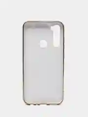 Горчичный чехол Xiaomi Redmi Note 8 2019/21 цветной, силиконовый, с глянцевой рамкой (Редми Нот 8)