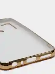 Горчичный чехол Xiaomi Redmi Note 8 2019/21 цветной, силиконовый, с глянцевой рамкой (Редми Нот 8)