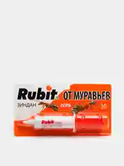 Средство от муравьев садовых и домашних Rubit "Зиндан гель" в шприце, 30 г