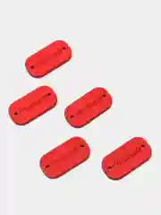 Красный пуговицы деревянные "Hand made"