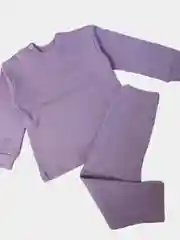 Лавандовый комплект для девочки, из кашкорсе