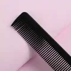 Расчёска с хвостиком, 21 х 2,5 см, цвет чёрный