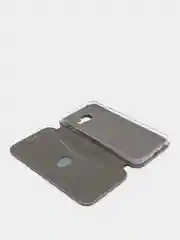 Серый чехол-книжка для Samsung Galaxy A5 2017/A520 (Самсунг Галакси А5 2017/SM-A520F)