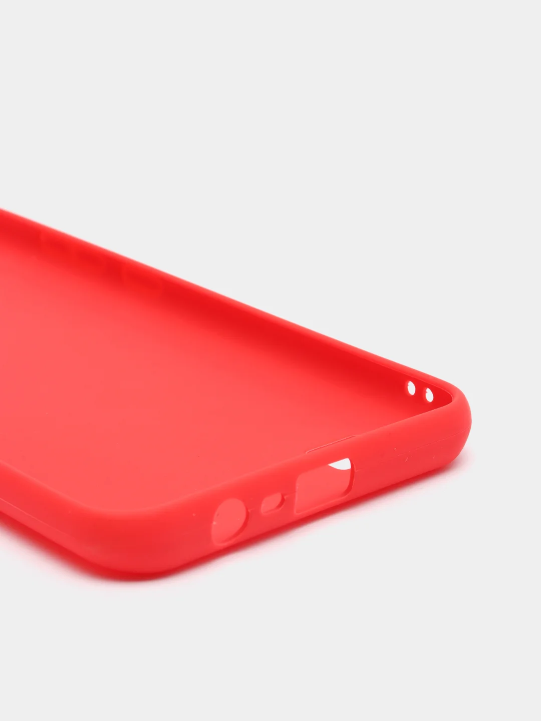 Алый чехол силиконовый Realme C21 Реалми С21 цветной, матовый
