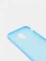 Голубой чехол Samsung Galaxy A6 (2018), Самсунг Галакси А6 2018, силиконовый цветной матовый