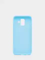 Голубой чехол Samsung Galaxy A6 (2018), Самсунг Галакси А6 2018, силиконовый цветной матовый