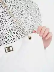 Белый женская сумка шоппер, тоут, стеганая на цепочке на плечо