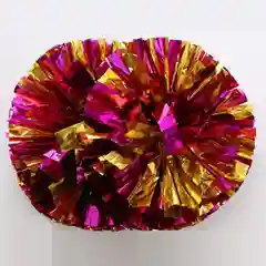 Серебряный помпоны для черлидинга, двойные, гантелеобразные, в комплекте 2шт