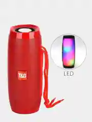 Красный портативная Bluetooth-колонка со светомузыкой TG-157