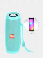 Бирюзовый портативная Bluetooth-колонка со светомузыкой TG-157