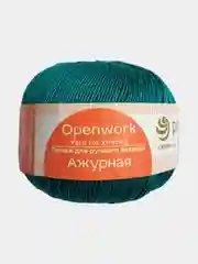 Белый пряжа Ажурная Пехорка Мерсеризованный хлопок-100%, 50 г 280 м
