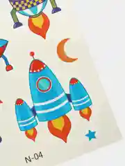 Молочный переводная татуировка, 12*7 см