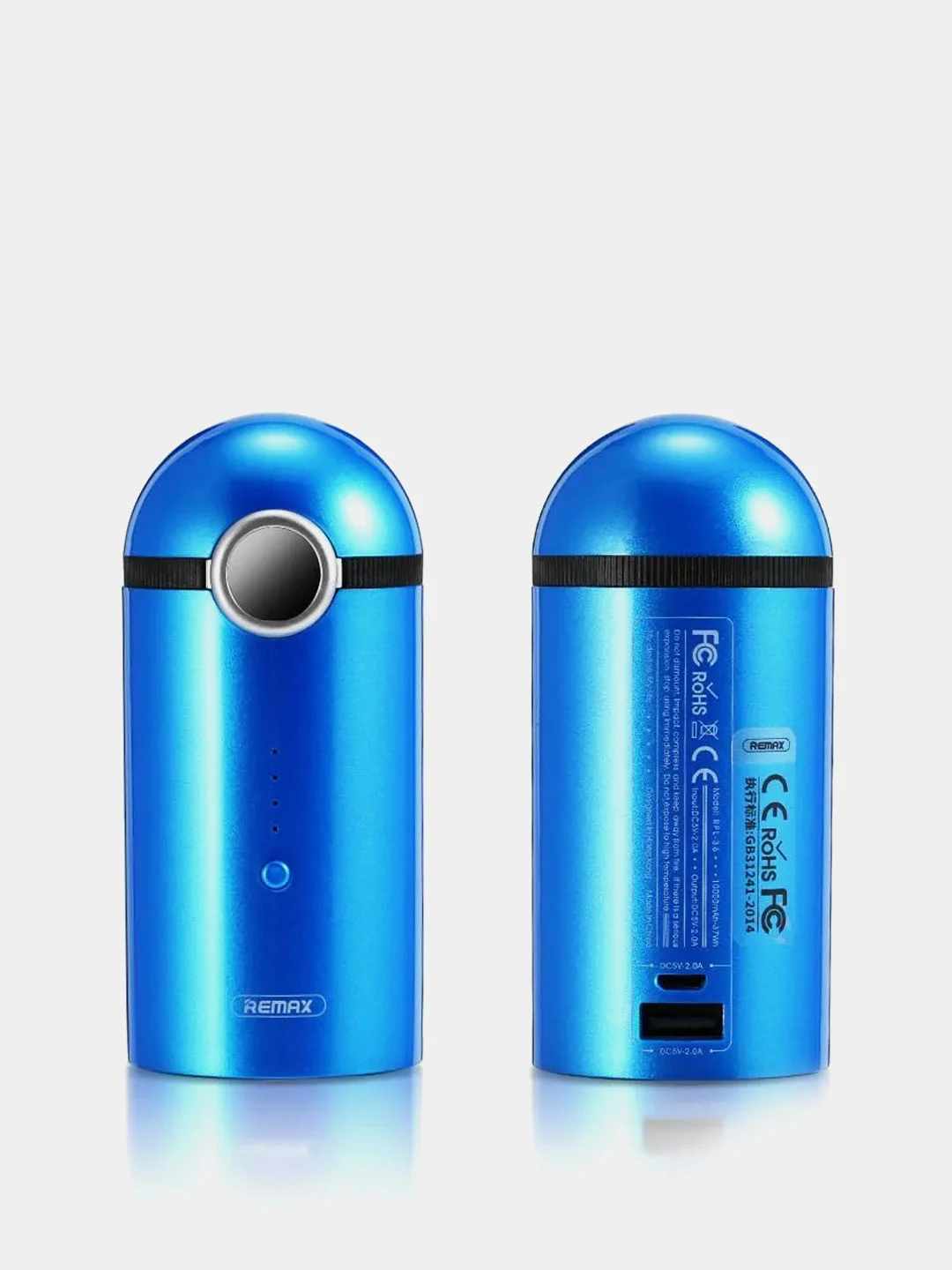 Синий мобильный аккумулятор (PowerBank) REMAX Cutie Series RPL-36 10000 mAh