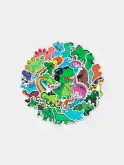 Серебряный наклейки-стикеры детские, 50 шт