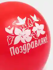 Шары воздушные с рисунком, 30 см, 5 штук