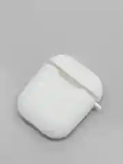 Белый силиконовый чехол для беспроводных наушников AirPods