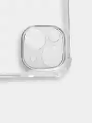 Силиконовый чехол iPhone 13 mini усиленные углы, защита вокруг камер, прозрачный