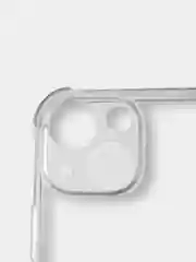 Силиконовый чехол iPhone 13 mini усиленные углы, защита вокруг камер, прозрачный