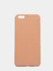 Бежевый чехол для iPhone 6s Plus силиконовый, матовый, однотонный