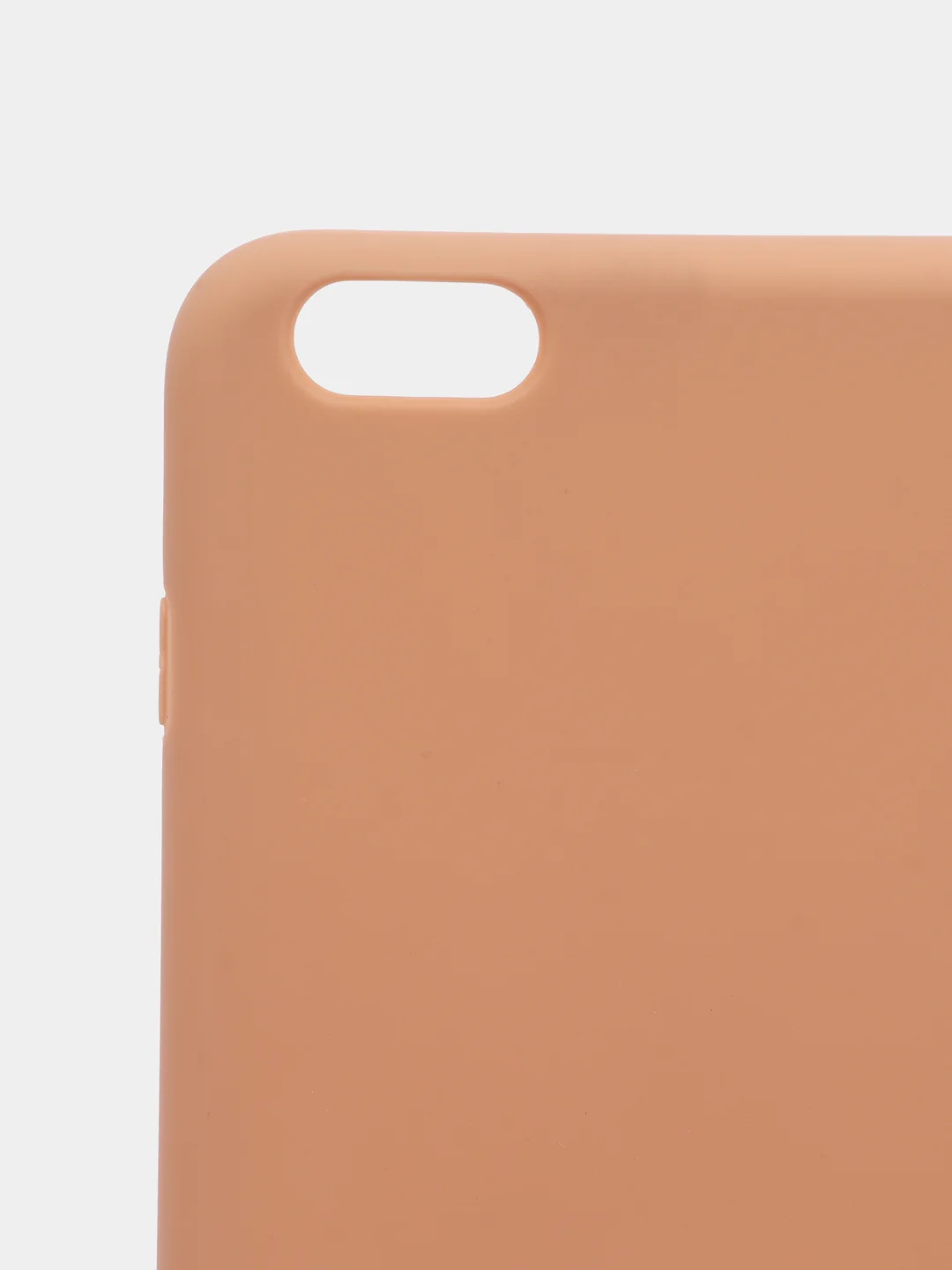 Бежевый чехол для iPhone 6s Plus силиконовый, матовый, однотонный
